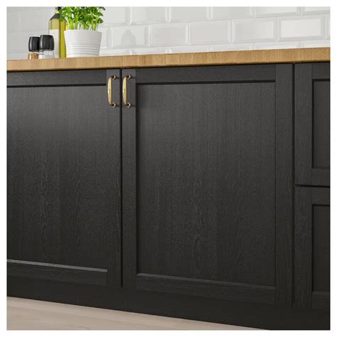 ikea cabinet doors black